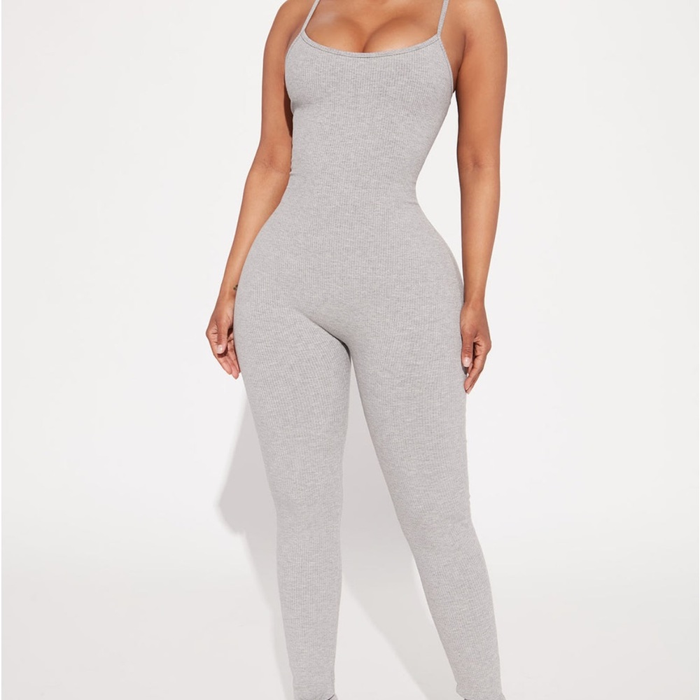 Nova Season Snatched Jumpsuit - Heather